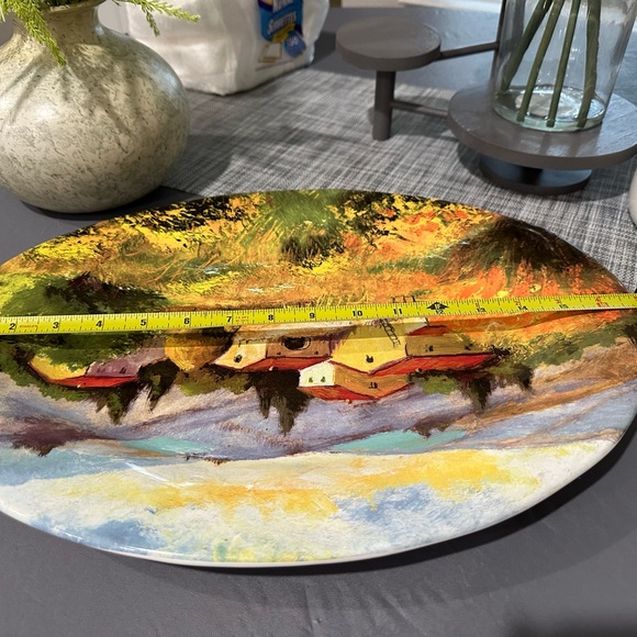 Ceramic Valori Home Serving Plate Made In Italy - Picture 10 of 12